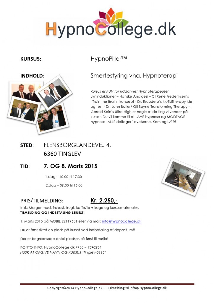 HypnoCollege HypnoPiller Kursus tinglev 2015-page0001